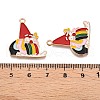 Christmas Theme Alloy Enamel Pendants ENAM-T020-33D-3