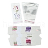 36Pcs 6 Styles Cardboard Fold Over Paper Display Hanging Cards CDIS-FS0001-13-1