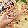 160Pcs 11 Styles Printed Cat & Dog Wood Beads WOOD-TA0001-74-7