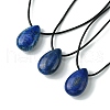 Natural & Synthetic Gemstone Pendant Necklaces NJEW-C046-02-2