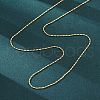 Brass Column Link Chain Necklaces for Women NJEW-D302-05G-4