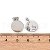 304 Stainless Steel Stud Earring Findings STAS-D371-02P-01-3