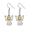 Angel Handmade Glass Seed Beads Dangle Earrings for Women EJEW-MZ00394-01-2