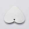 201 Stainless Steel Stamping Blank Tag Pendants STAS-F139-034P-2