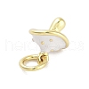 Real 18K Gold Plated Rack Plating Brass Enamel Charms KK-M293-23G-03-2