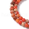 Dyed Natural Regalite/Imperial Jasper/Sea Sediment Jasper Beads Strands G-B124-C05-03-3