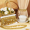 Polyester Lace Ribbon with Plastic Charms Tassel OCOR-WH0078-202A-01-5