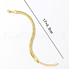 Brass Snake Chain Bracelets GY7677-3
