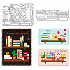 Book Shelf Carbon Steel Cutting Dies Stencils DIY-WH0309-1523-1