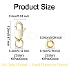 Brass Lobster Claw Clasps DIY-YW0009-37G-3