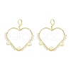 Brass Leverback Earrings EJEW-JE06009-1