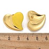 Heart 304 Stainless Steel Stud Earrings EJEW-A130-01G-02-3
