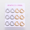 304 Stainless Steel Stud Earrings EJEW-I235-15-4