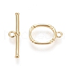 Brass Toggle Clasps X-KK-M108-F01-2