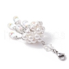 Cloud Shell Pearl Bead Pendant Decorations HJEW-TA00331-4
