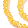 Baking Electroplate Glass Beads Strands DGLA-A039-J4mm-B13-3