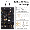 CRASPIRE 2Pcs 2 Colors Wool Felt Jewelry Earring Organizer Hanging Bags AJEW-CP0007-69-5