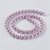 Eco-Friendly Dyed Glass Pearl Round Beads Strands HY-A002-8mm-RB013-2