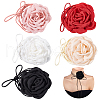 AHADERMAKER 5Pcs 5 Colors Cloth Flower Collar Choker Necklaces AJEW-GA0007-38-1