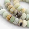 Natural Frosted Flower Amazonite Beads Strands G-O015-8x5mm-01-3