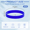 CREATCABIN 10Pcs Word Silicone Cord Bracelet Wristband BJEW-CN0001-04C-2