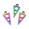 Ion Plating(IP) 201 Stainless Steel Pendants STAS-A066-17M-2