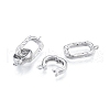 Brass Fold Over Clasps KK-A165-05P-4
