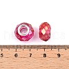 Baking Paint Transparent Glass European Beads GPDL-N004-C14mm-A03-3