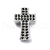 Rack Plating Brass Micro Pave Cubic Zirconia Beads KK-U014-01P-1