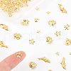 Olycraft 120Pcs 8 Style Alloy Cabochons MRMJ-OC0002-73-3