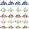 30Pcs 5 Styles Alloy Enamel Pendants ENAM-CJ0005-34-1
