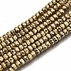 Electroplate Non-magnetic Synthetic Hematite Beads Strands G-T114-44G-1