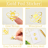 Word Gold Foil Self-adhesive Stickers DIY-WH20001-13H-6