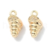 Brass Micro Pave Cubic Zirconia Pendants KK-A194-05G-1