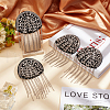 HOBBIESAY 4Pcs Iron Chain Tassel Epaulettes FIND-HY0002-68-3