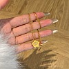 Flower 925 Sterling Silver Micro Pave Clear Cubic Zirconia Pendant Necklaces for Women NJEW-F338-10G-3