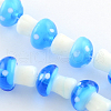 Mushroom Handmade Lampwork Beads Strands LAMP-R116-17-2