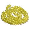 Spray Painted Crackle Glass Beads Strands CCG-Q001-10mm-04-4