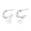 Rack Plating Brass Stud Earrings for Women KK-Z038-15P-1
