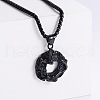 Retro Rock Punk Dragon Stainless Steel Pendant Necklaces EG9354-3-1