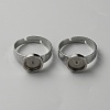304 Stainless Steel Adjustable Bezel Cup Ring Settings FIND-WH0110-500B-2