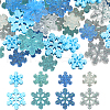 SUNNYCLUE 80Pcs 8 Styles Christmas Translucent Resin Cabochons RESI-SC0003-40-1