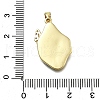 Brass Micro Pave Cubic Zirconia Pendants KK-K400-21B-G-3