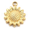 Ion Plating(IP) 304 Stainless Steel Charms STAS-P379-03G-G-1