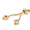 Rack Plating Brass with Cubic Zirconia Bracelet Making KK-Q795-20G-2