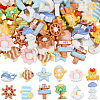 SUNNYCLUE 120Pcs 12 Styles Sandbeach Theme Opaque Resin Cabochons CRES-SC0002-98-1