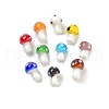 Mushroom Handmade Lampwork Beads Strands LAMP-R116-03-2