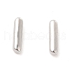 Brass Hollow Out Initial Letter Stud Earrings for Women EJEW-A044-01P-I-1