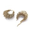 Stainless Steel European American Luxury Large Circle Hoop Earrings for Women VN4289-2-2