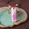 Ethnic Style Porcelain Pendant Adjustable Cord Necklaces for Women FS-WG62D6C-08-1